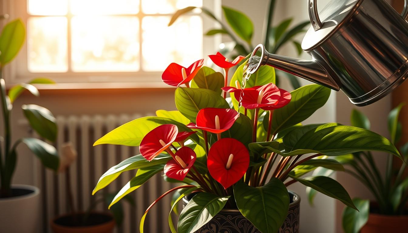 Jak często podlewać anturium w doniczce