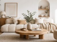 Japandi 2.0 w salonie łączy minimalizm, naturalne drewno i ciepłe tekstylia. Sprawdź kolory, meble, oświetlenie, materiały, koszty oraz najczęstsze błędy aranżacyjne.