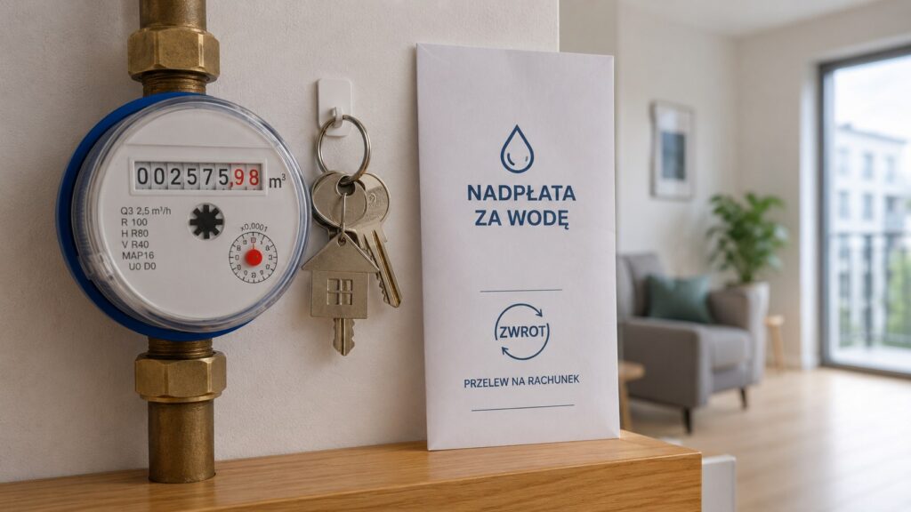 Nadpłata za wodę po sprzedaży mieszkania — komu spółdzielnia powinna zwrócić pieniądze
