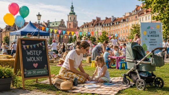 Bezpłatny ostatni weekend wakacji w Polsce 28–30 sierpnia 2026: rodzinne pikniki, koncerty, warsztaty, forty i kino plenerowe w największych miastach. Sprawdź miejsca bez kosztów biletów dla rodzin.