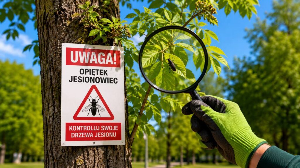 Opiętek jesionowiec już około 100 km od Polski. Te drzewa w ogrodzie trzeba kontrolować