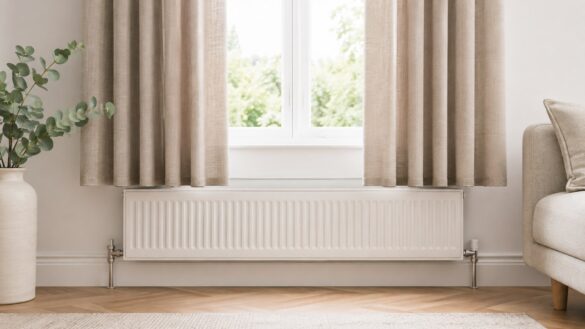 Zasłony nad grzejnikiem mogą ograniczać obieg ciepła. Sprawdź bezpieczną długość, odstępy od kaloryfera, dobór tkaniny i sposoby na eleganckie okno bez strat energii w domu przez całą zimę poprawnie.