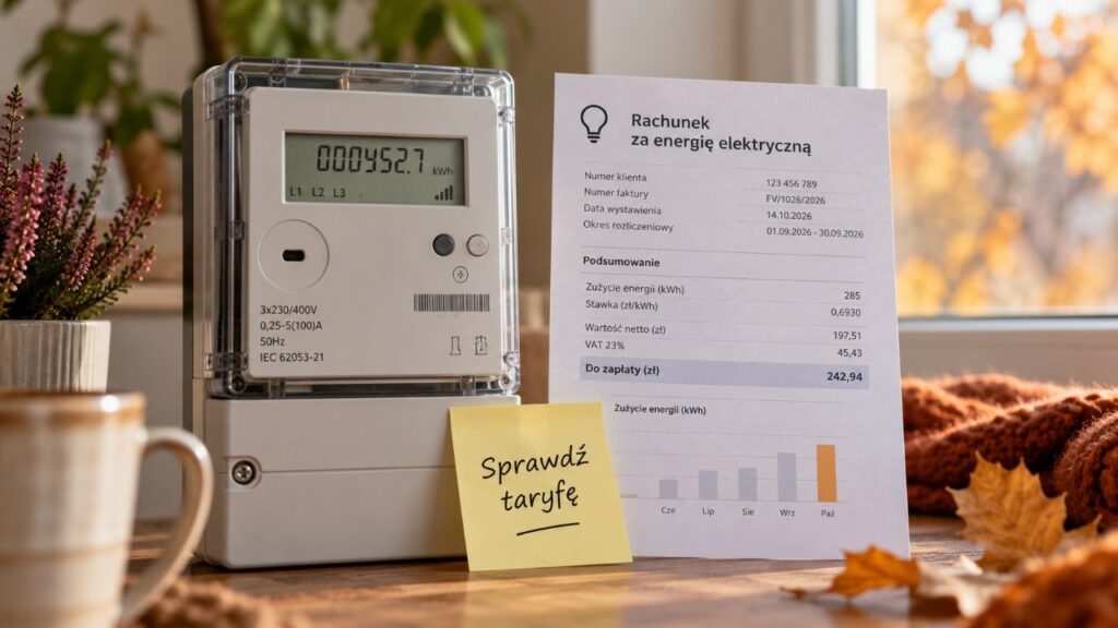 Koniec września to czas sprawdzić rachunek za prąd. Te pozycje Polacy najczęściej mylą jesienią 2026 roku