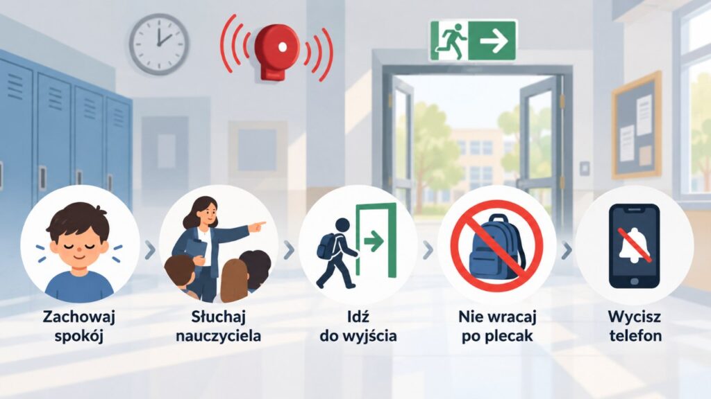 Co dziecko powinno robić podczas alarmu w szkole? Po incydentach są nowe zalecenia