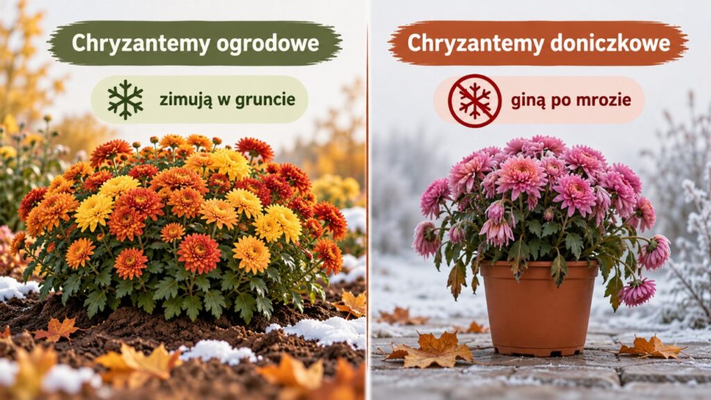 Chryzantemy kupione w październiku: które przeżyją zimę w gruncie, a które zginą po pierwszym mrozie