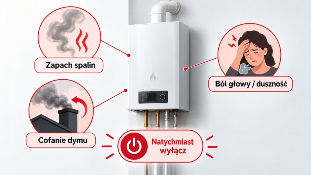 Kocioł uruchomiony po lecie, a z komina pachnie w pokoju: trzy sygnały, kiedy ogrzewanie trzeba natychmiast wyłączyć