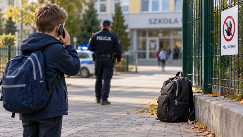 Policja przy szkołach w Polsce: co dziecko powinno zrobić, gdy widzi nieznajomego lub niebezpieczny przedmiot