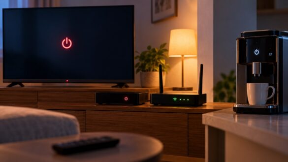 Ile kosztuje tryb czuwania telewizora, dekodera, routera i ekspresu? Sprawdzamy roczne zużycie energii, limity UE, koszt standby oraz sposób samodzielnego pomiaru poboru prądu w domu.
