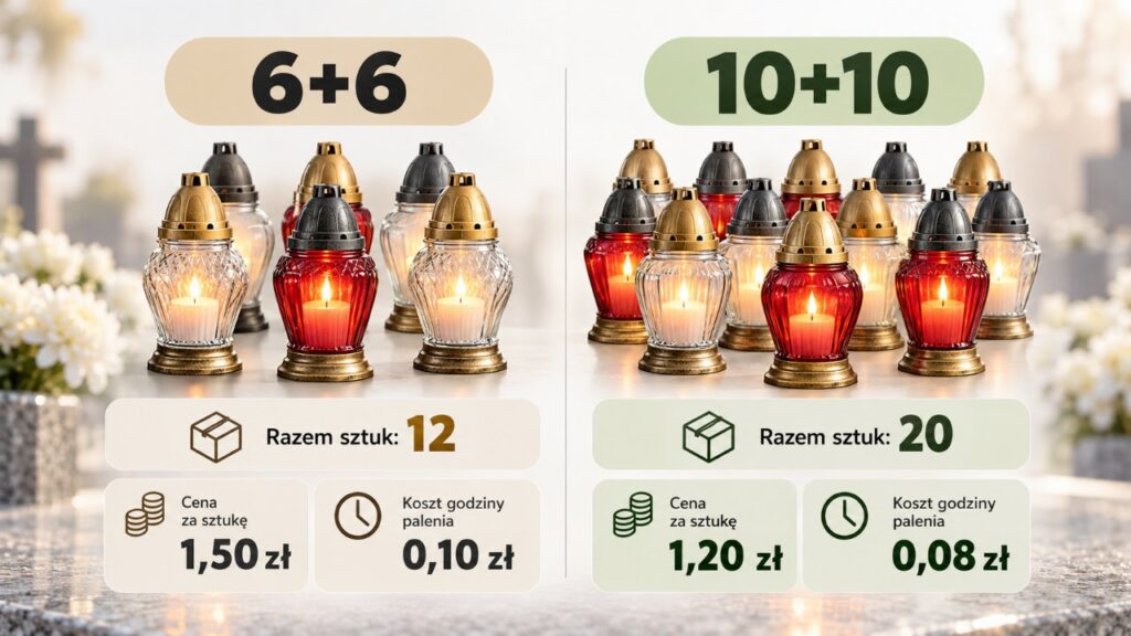 Promocje 6+6 i 10+10 na znicze: czy rodzina naprawdę oszczędza? Liczymy koszt godziny palenia